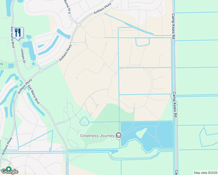 map of restaurants, bars, coffee shops, grocery stores, and more near Bellerawalk Boulevard in Ave Maria
