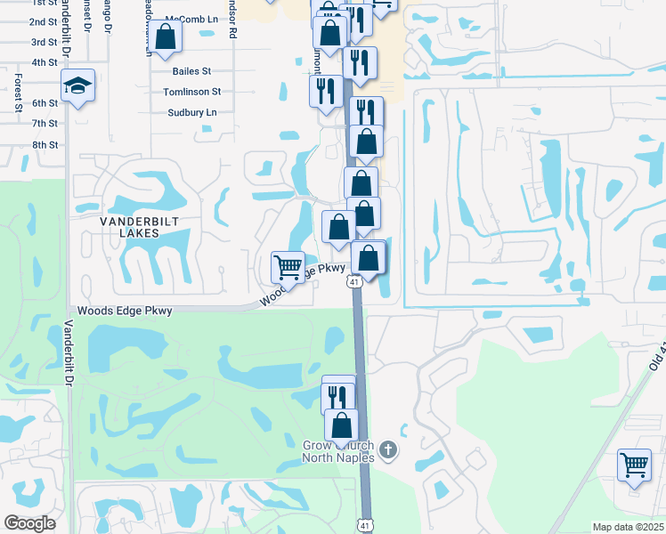 Woods Edge Pkwy & Trails Edge Blvd, Bonita Springs FL Walk Score