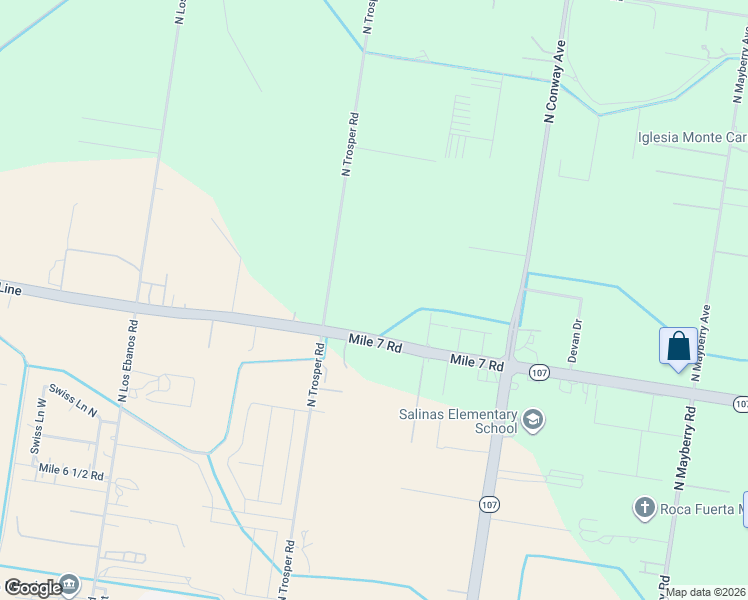 map of restaurants, bars, coffee shops, grocery stores, and more near 10412 Mile 7 in Mission