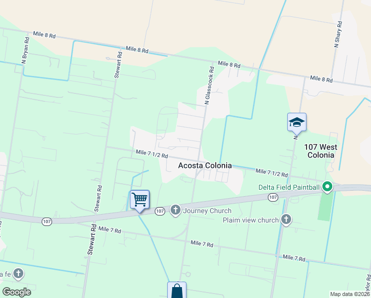 map of restaurants, bars, coffee shops, grocery stores, and more near 6937 Cambell Drive in Mission