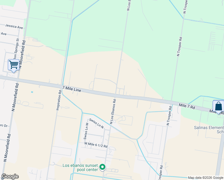 map of restaurants, bars, coffee shops, grocery stores, and more near 11524 ⛉ West Mile 7 Road in Mission