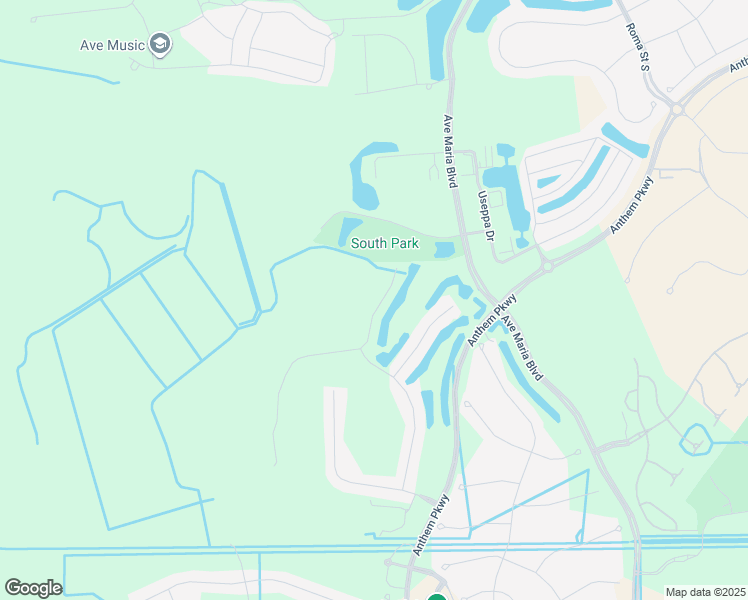 map of restaurants, bars, coffee shops, grocery stores, and more near Constitution Street in Ave Maria