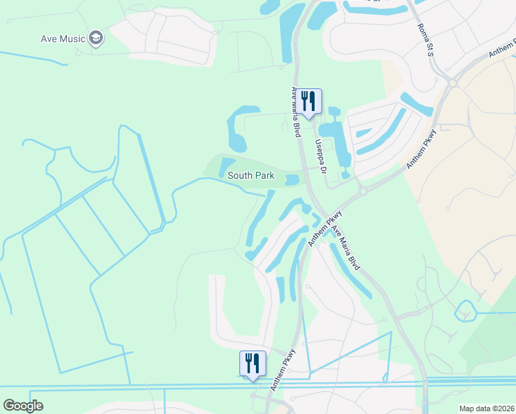 map of restaurants, bars, coffee shops, grocery stores, and more near 5960 Plymouth Place in Ave Maria