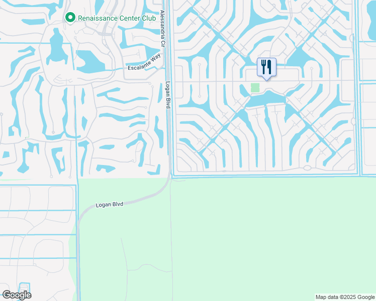 map of restaurants, bars, coffee shops, grocery stores, and more near 15039 Auk Way in Bonita Springs
