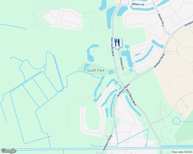 map of restaurants, bars, coffee shops, grocery stores, and more near 5710 Mayflower Way in Ave Maria