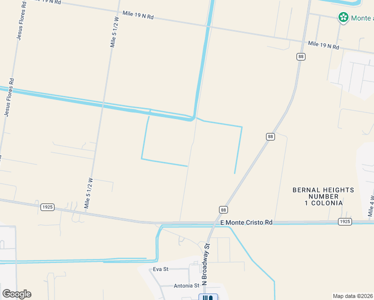 map of restaurants, bars, coffee shops, grocery stores, and more near 21349 Norene Drive in Edcouch