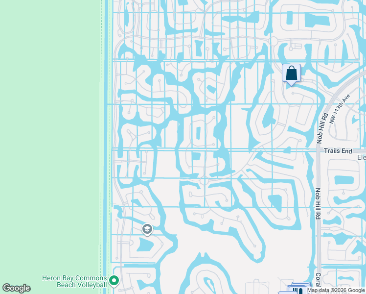 map of restaurants, bars, coffee shops, grocery stores, and more near 7223 Northwest 123rd Avenue in Parkland