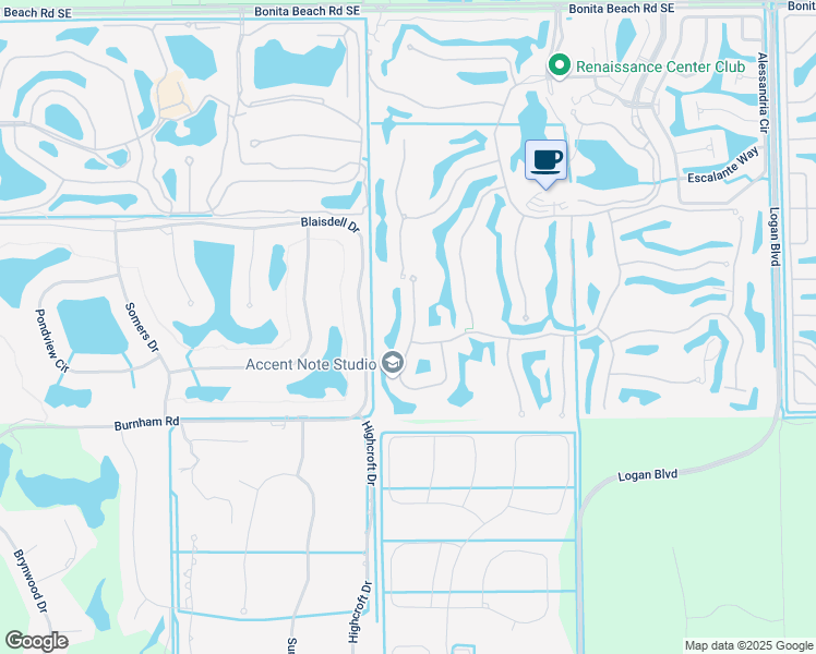 map of restaurants, bars, coffee shops, grocery stores, and more near 28665 San Lucas Lane in Bonita Springs