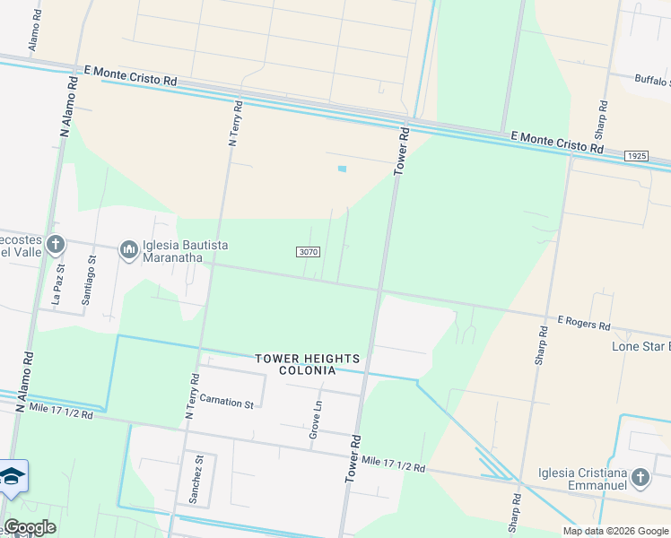 map of restaurants, bars, coffee shops, grocery stores, and more near 2831 Rios Private Road in Edinburg