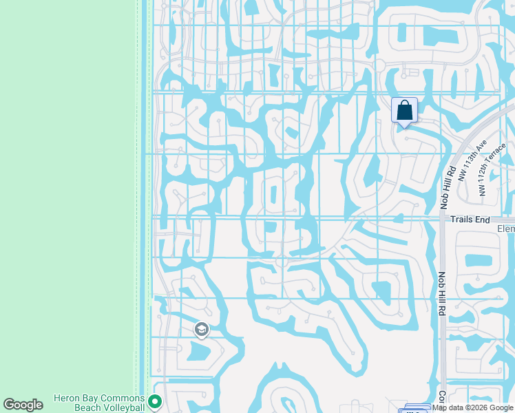 map of restaurants, bars, coffee shops, grocery stores, and more near 7223 Northwest 123rd Avenue in Parkland