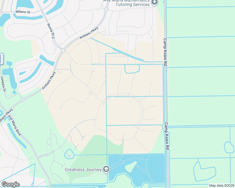 map of restaurants, bars, coffee shops, grocery stores, and more near Bellerawalk Boulevard in Ave Maria