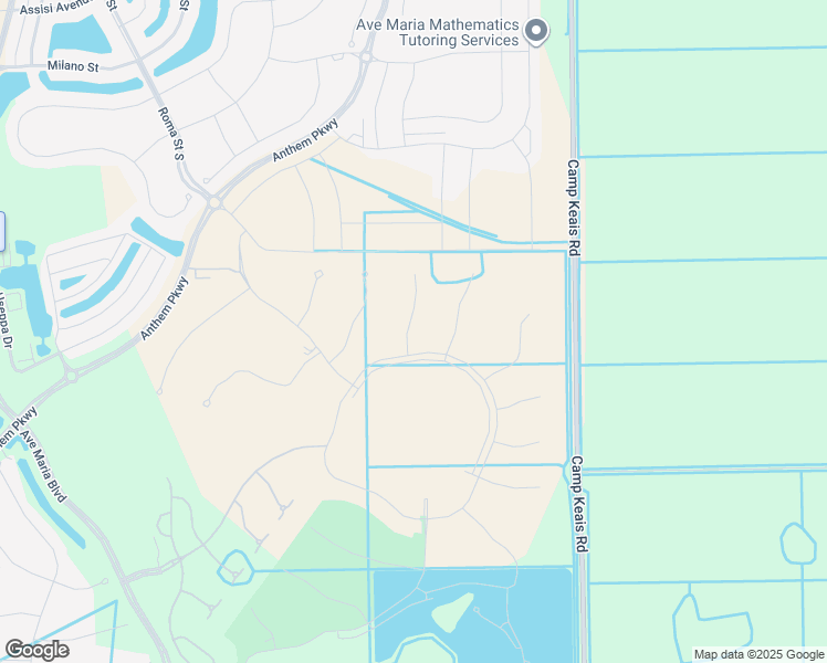 map of restaurants, bars, coffee shops, grocery stores, and more near Unnamed Road in Ave Maria