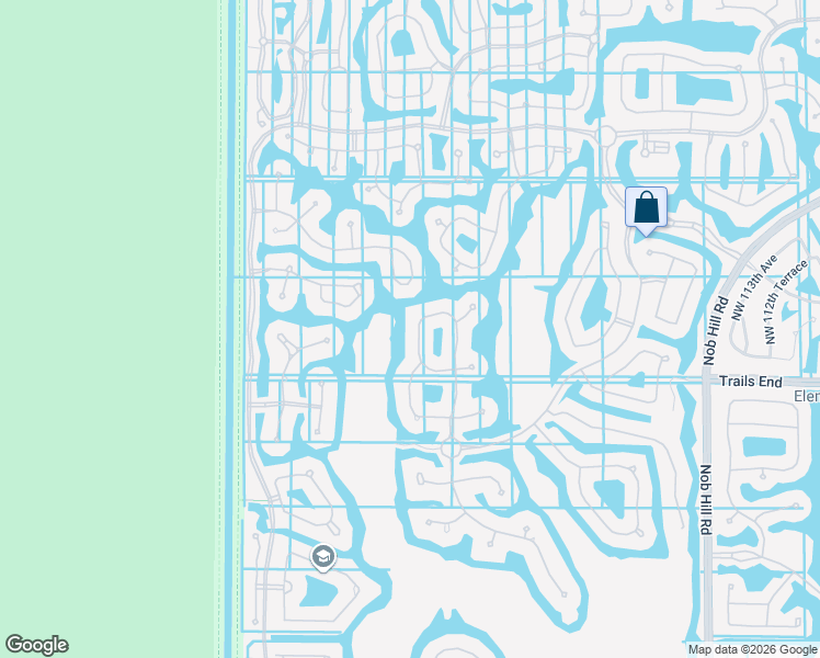 map of restaurants, bars, coffee shops, grocery stores, and more near 7343 Northwest 123rd Avenue in Tamarac