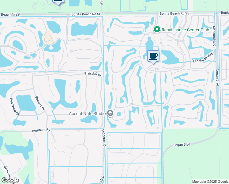 map of restaurants, bars, coffee shops, grocery stores, and more near 28677 San Lucas Lane in Bonita Springs
