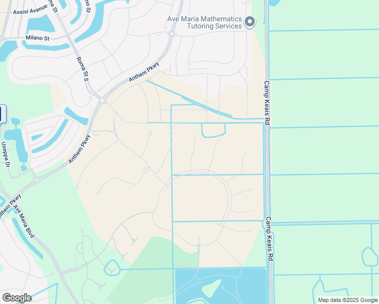 map of restaurants, bars, coffee shops, grocery stores, and more near Unnamed Road in Ave Maria