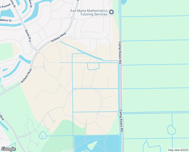 map of restaurants, bars, coffee shops, grocery stores, and more near Unnamed Road in Ave Maria