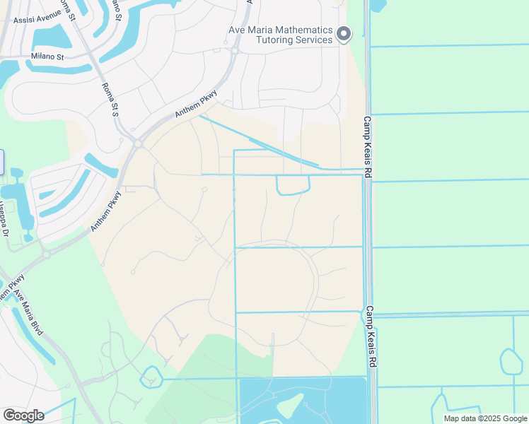 map of restaurants, bars, coffee shops, grocery stores, and more near Unnamed Road in Ave Maria