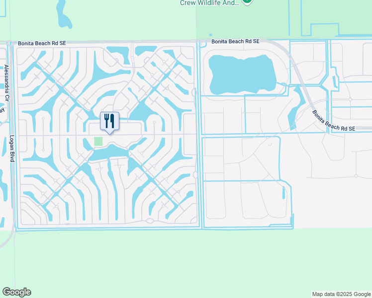 map of restaurants, bars, coffee shops, grocery stores, and more near 28263 Jeneva Way in Bonita Springs