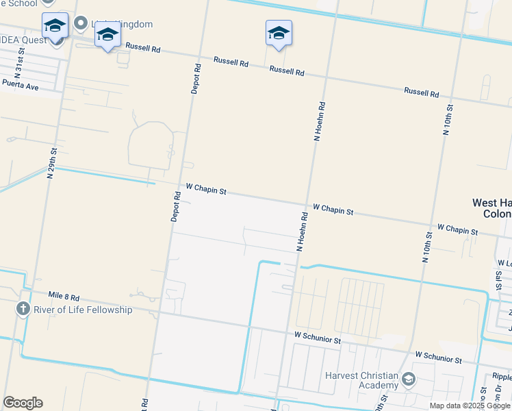 map of restaurants, bars, coffee shops, grocery stores, and more near 5320 West Chapin Street in Edinburg