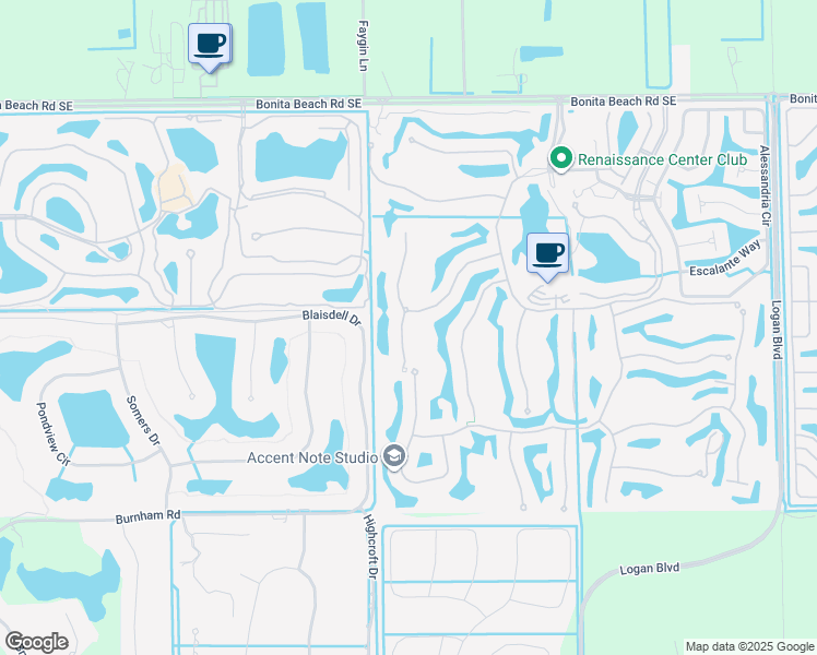 map of restaurants, bars, coffee shops, grocery stores, and more near 28505 Azzili Way in Bonita Springs