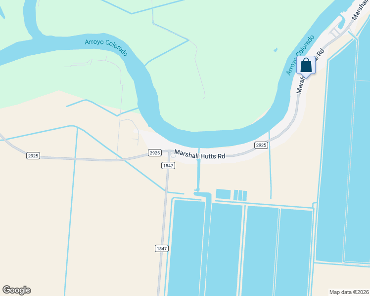 map of restaurants, bars, coffee shops, grocery stores, and more near 35401-35449 Marshall Hutts Road in Rio Hondo