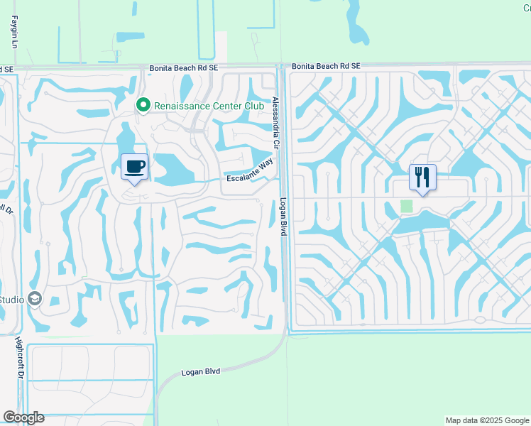 map of restaurants, bars, coffee shops, grocery stores, and more near 28521 Risorsa Place in Bonita Springs