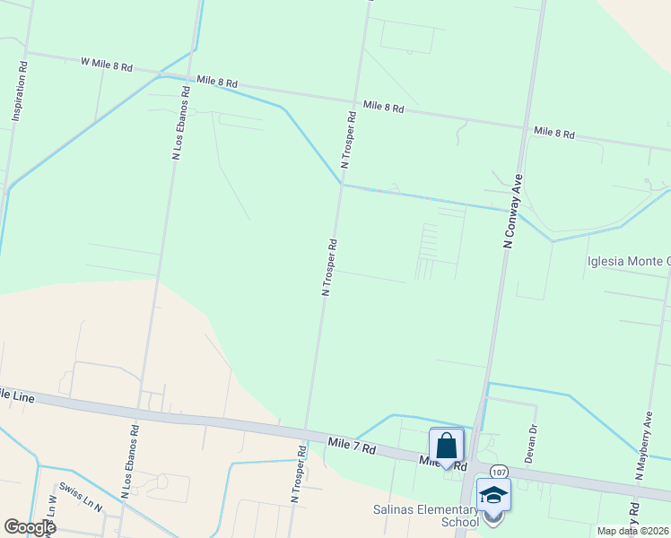 map of restaurants, bars, coffee shops, grocery stores, and more near 107 North Trosper Road in Mission