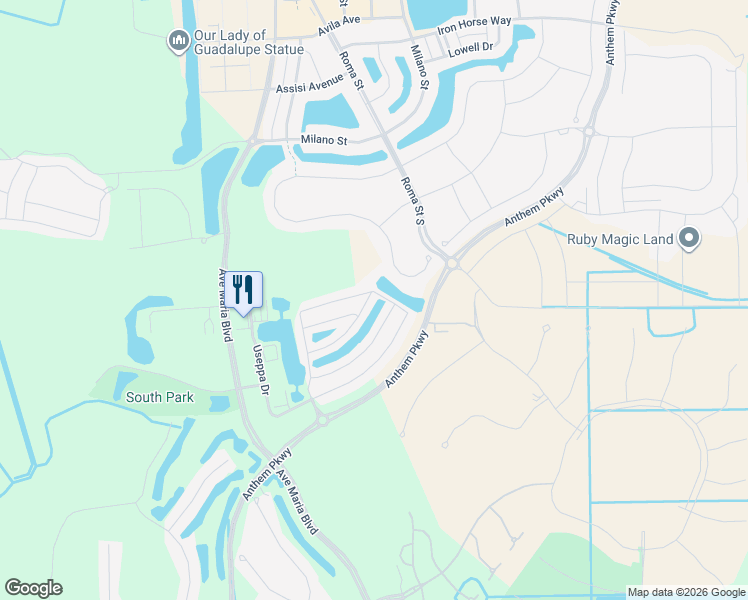 map of restaurants, bars, coffee shops, grocery stores, and more near 4993 Beckton Road in Ave Maria