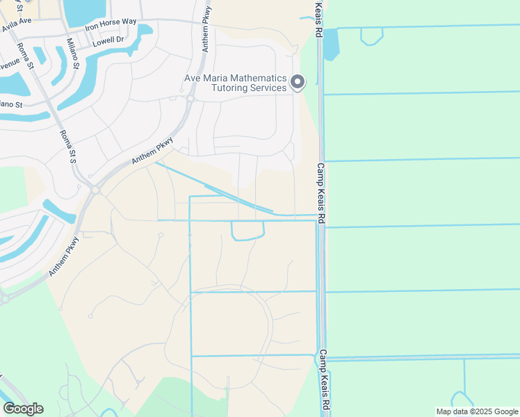 map of restaurants, bars, coffee shops, grocery stores, and more near 5275 Camp Keais Road in Ave Maria