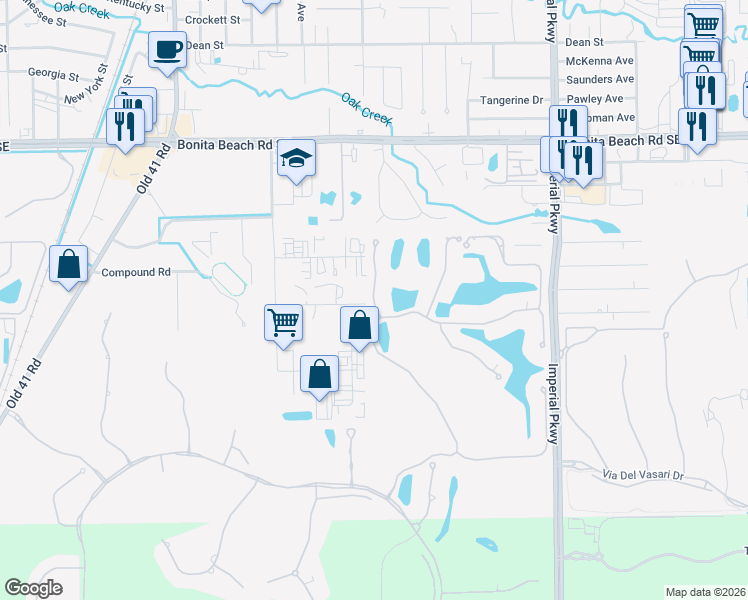 map of restaurants, bars, coffee shops, grocery stores, and more near 29091 Amarone Court in Naples