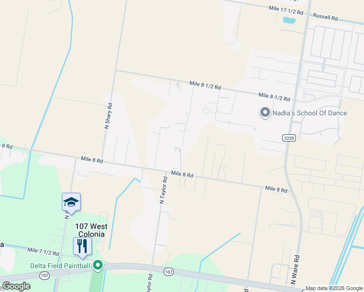 map of restaurants, bars, coffee shops, grocery stores, and more near 12717 Los Terrazos Boulevard in Edinburg