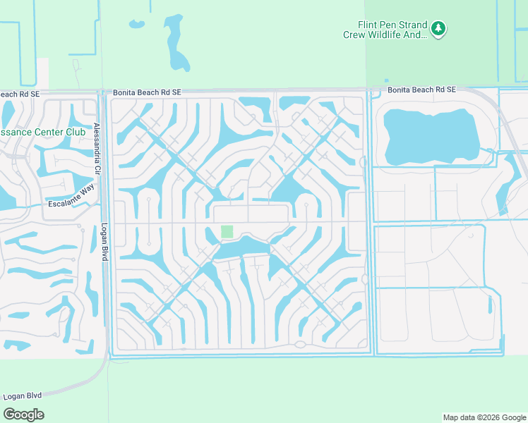 map of restaurants, bars, coffee shops, grocery stores, and more near 15348 Latitude Drive in Bonita Springs
