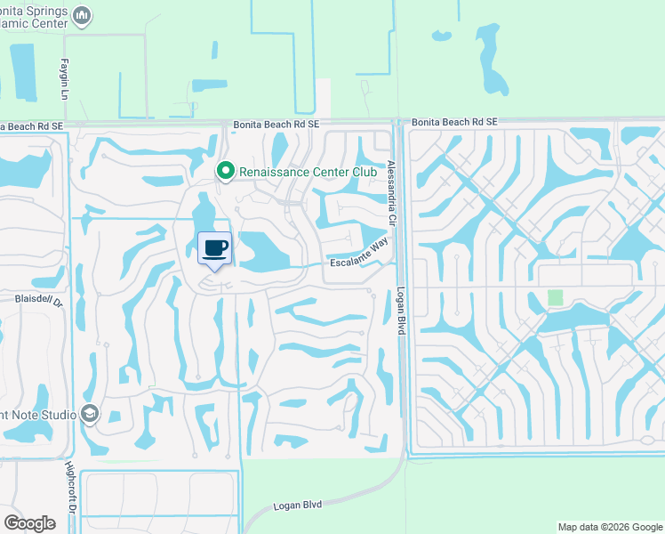 map of restaurants, bars, coffee shops, grocery stores, and more near 28631 Alessandria Circle in Bonita Springs