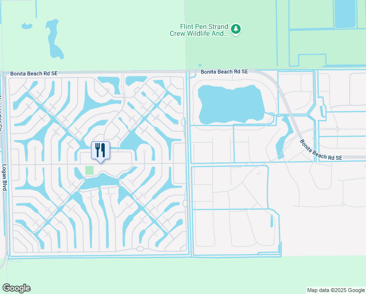 map of restaurants, bars, coffee shops, grocery stores, and more near 28201 Jeneva Way in Bonita Springs