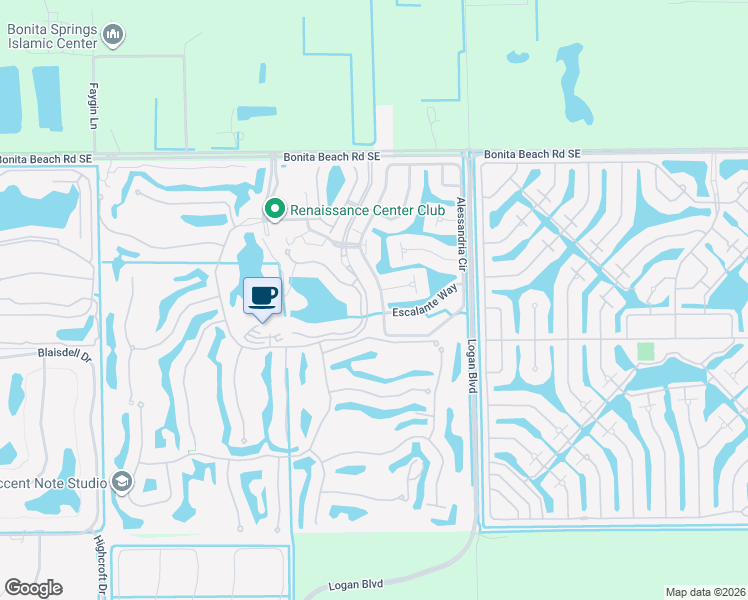 map of restaurants, bars, coffee shops, grocery stores, and more near 28558 Alessandria Circle in Bonita Springs
