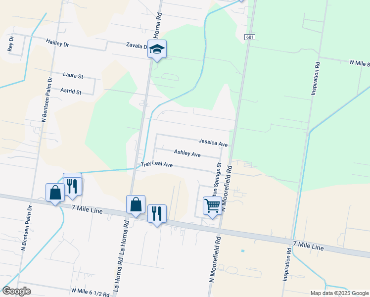 map of restaurants, bars, coffee shops, grocery stores, and more near 2316 Ashley Avenue in Mission