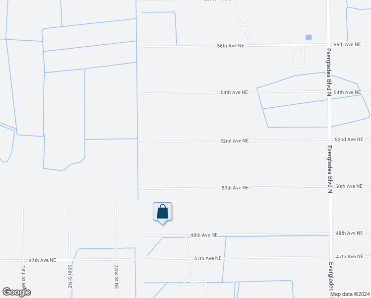 map of restaurants, bars, coffee shops, grocery stores, and more near 2480 52nd Avenue Northeast in Naples