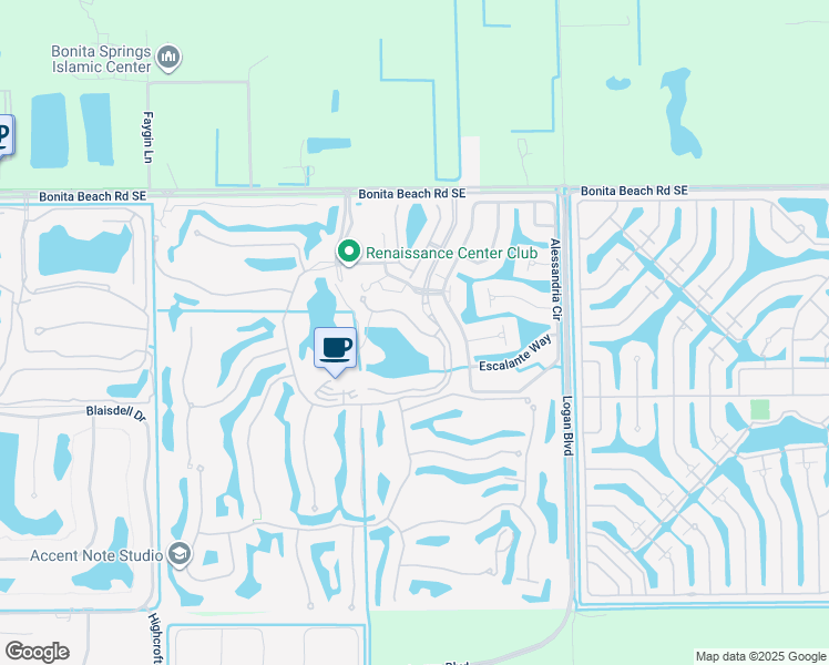 map of restaurants, bars, coffee shops, grocery stores, and more near 14581 Bellino Terrace in Bonita Springs