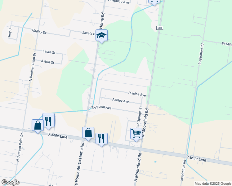 map of restaurants, bars, coffee shops, grocery stores, and more near 2312 Ashley Avenue in Mission