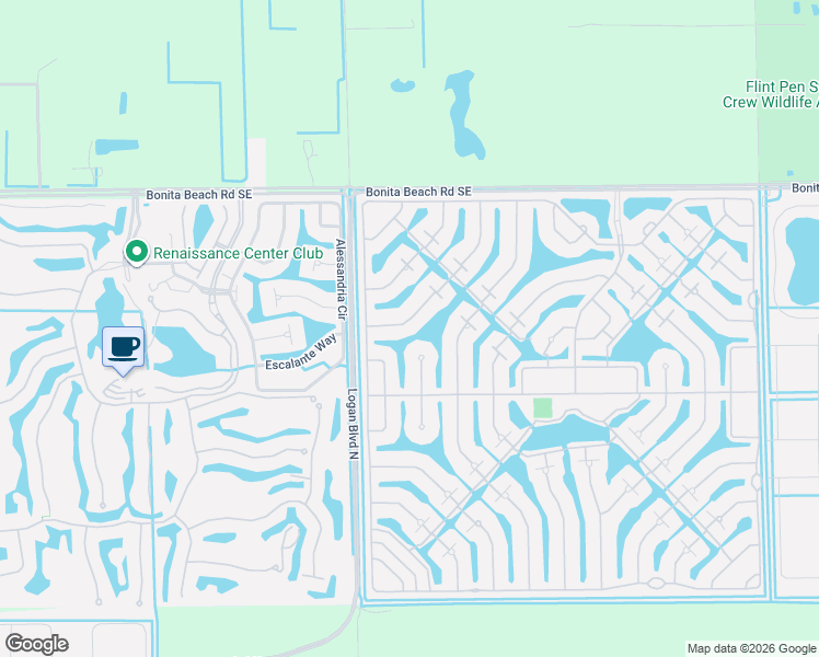 map of restaurants, bars, coffee shops, grocery stores, and more near 28251 Insular Way in Bonita Springs