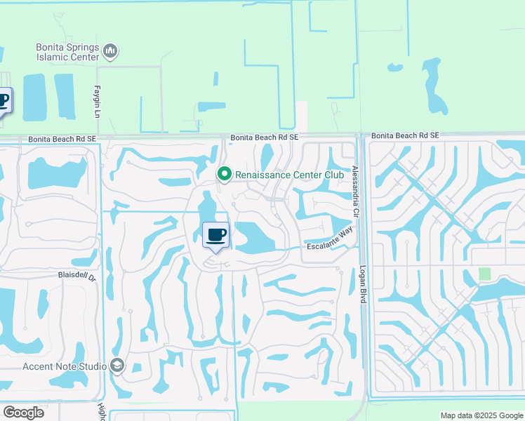 map of restaurants, bars, coffee shops, grocery stores, and more near 14552 Bellino Terrace in Bonita Springs