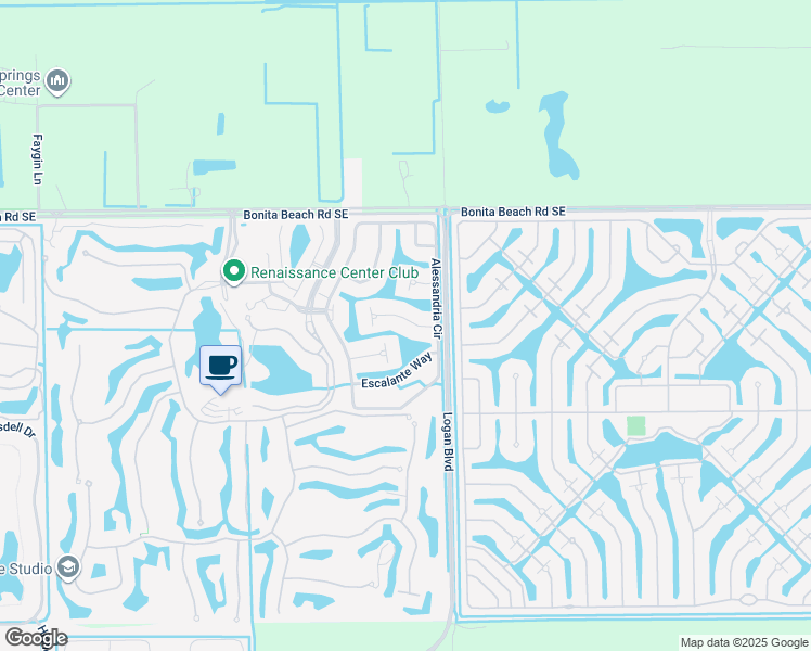 map of restaurants, bars, coffee shops, grocery stores, and more near 14820 Donatello Court in Bonita Springs