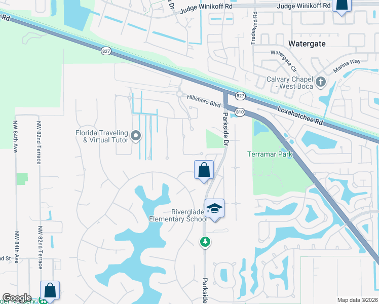 map of restaurants, bars, coffee shops, grocery stores, and more near 7221 Pimlico Lane in Parkland
