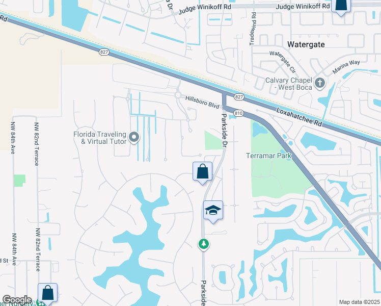 map of restaurants, bars, coffee shops, grocery stores, and more near 7221 Pimlico Lane in Parkland