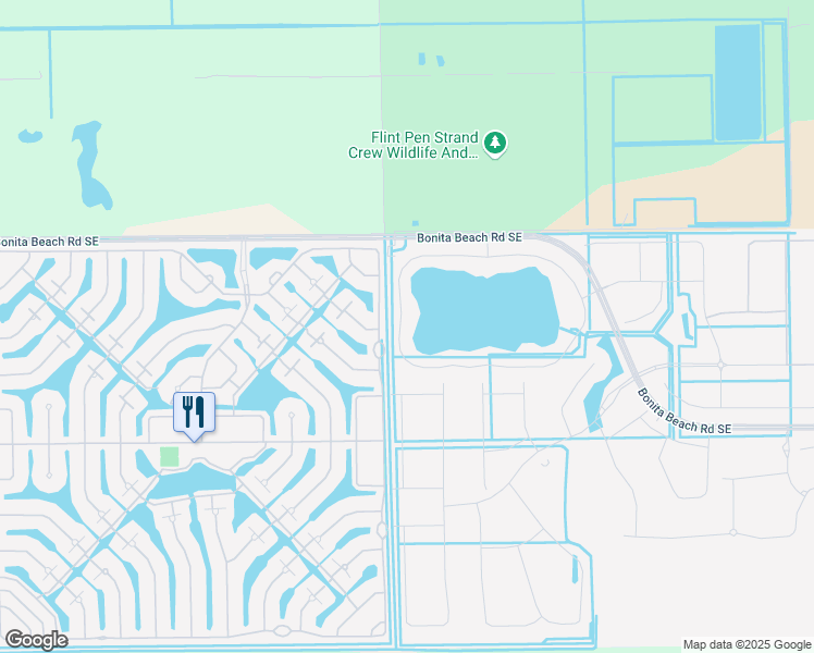 map of restaurants, bars, coffee shops, grocery stores, and more near 16442 Bonita Landing Circle in Bonita Springs
