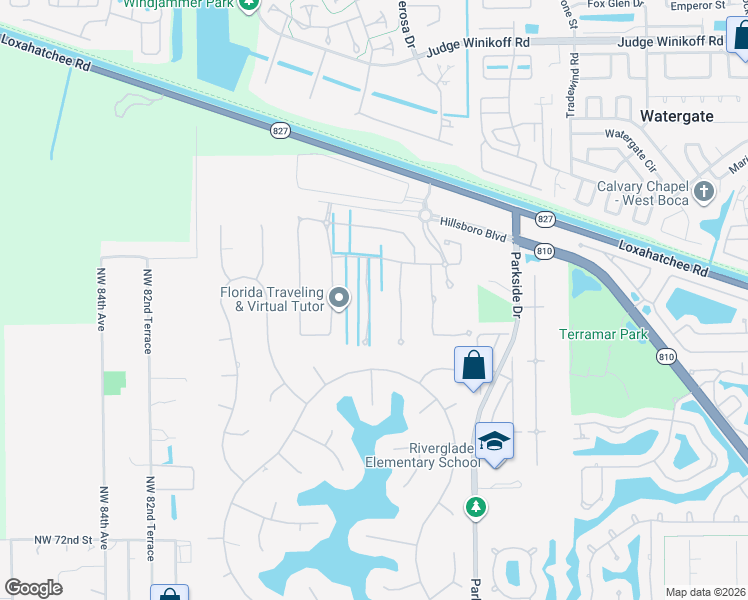 map of restaurants, bars, coffee shops, grocery stores, and more near 7944 Ironwood Way in Parkland
