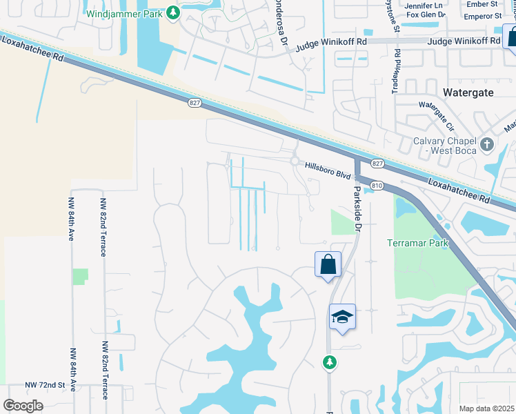 map of restaurants, bars, coffee shops, grocery stores, and more near in Parkland