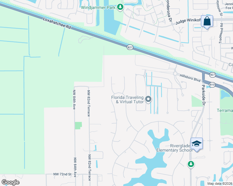map of restaurants, bars, coffee shops, grocery stores, and more near 7900 Upper Ridge Drive North in Parkland
