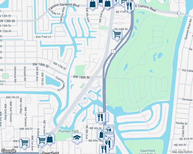map of restaurants, bars, coffee shops, grocery stores, and more near 26 Royal Palm Way in Boca Raton