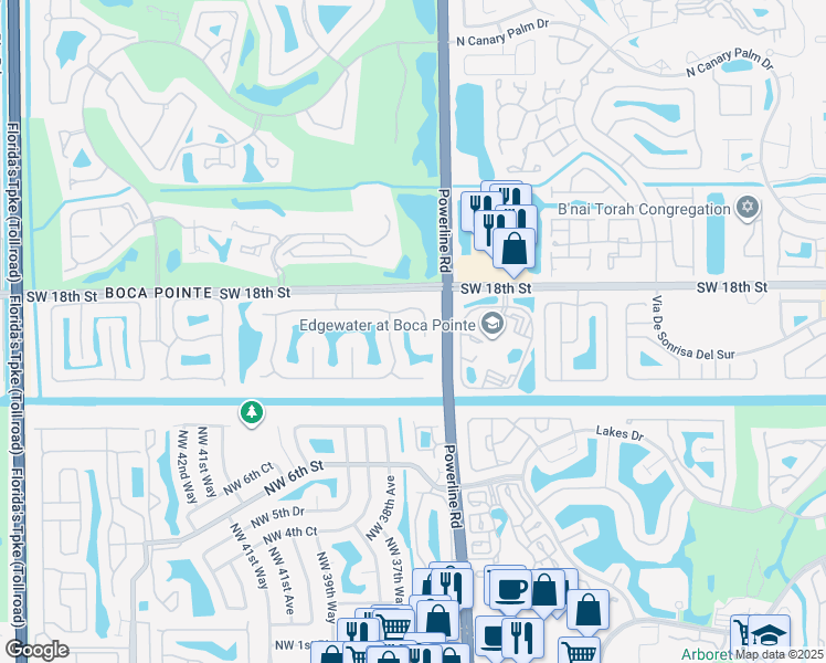 map of restaurants, bars, coffee shops, grocery stores, and more near 7132 Mariana Court in Boca Raton